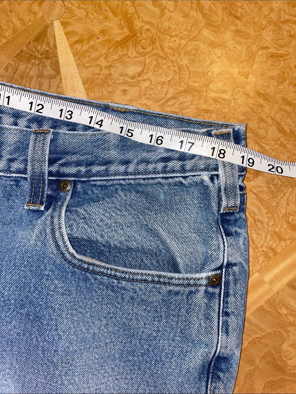 Carhartt Men's Light Wash Straight Jeans Size 40x32 - Picture 10 of 16